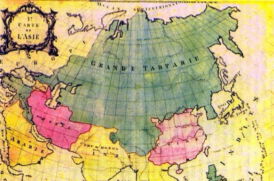Территория Беловодья и земли Свята Расы на карте Азии 1754 года.